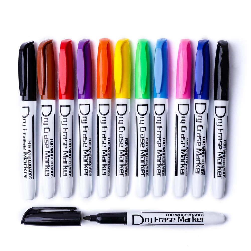 volcanics Whiteboard Marker - 10 Colors - Assorted Fine