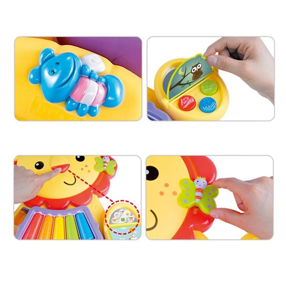 Baby Push Learning Walker - Musical Activity Detachable Play Panel