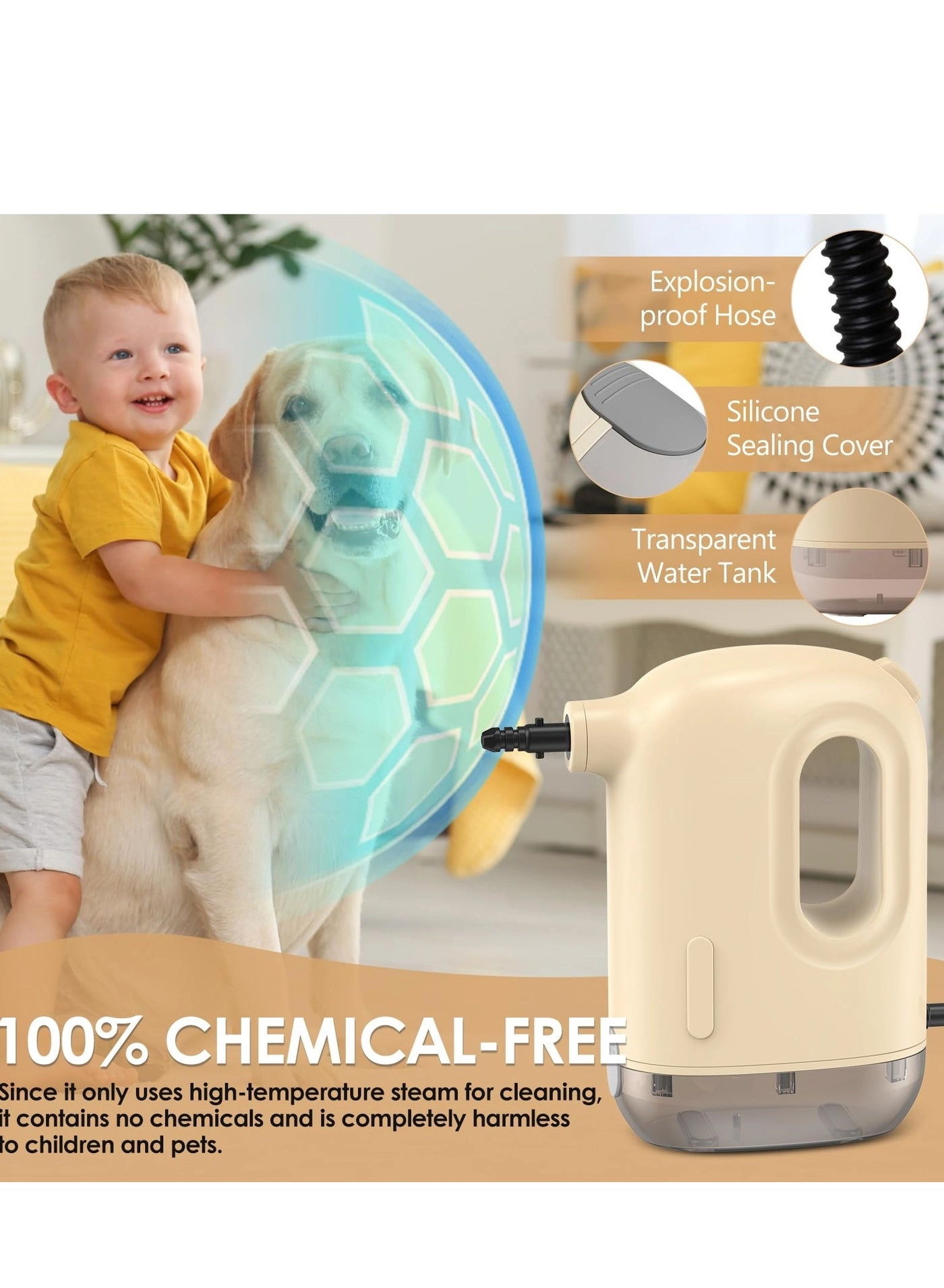 Handheld Steam Cleaner - 2.8-3.2Bar 350 ml