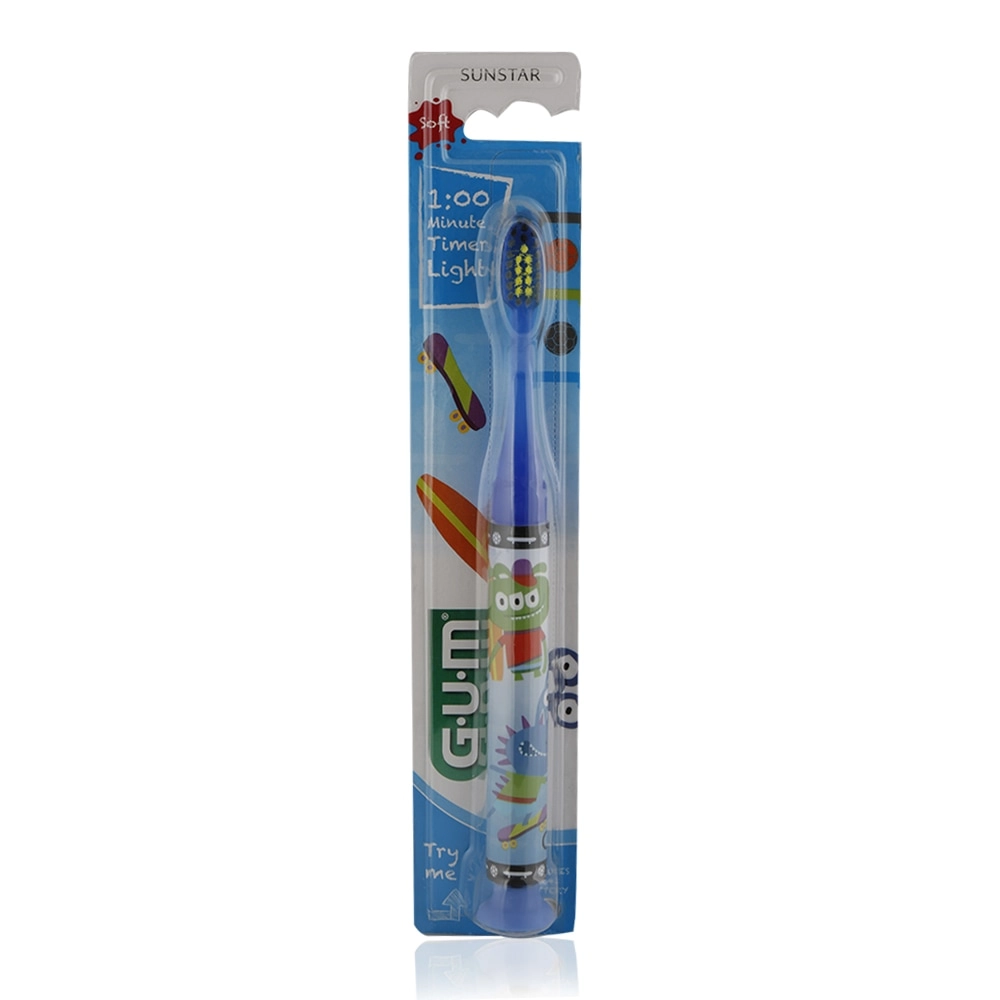 Timer Light Toothbrush - Soft bristles Blue LR41 battery included