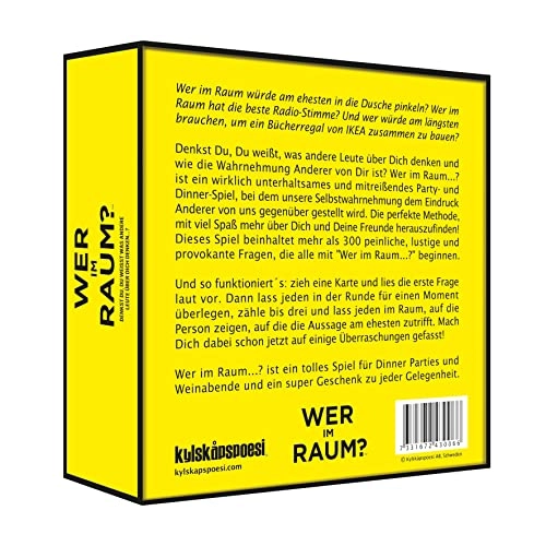 Wer im Raum? - Party card game (German)