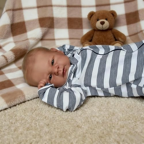 Elijah Reborn Baby Doll - 17 inch Silicone Blue Eyes Ages 3+