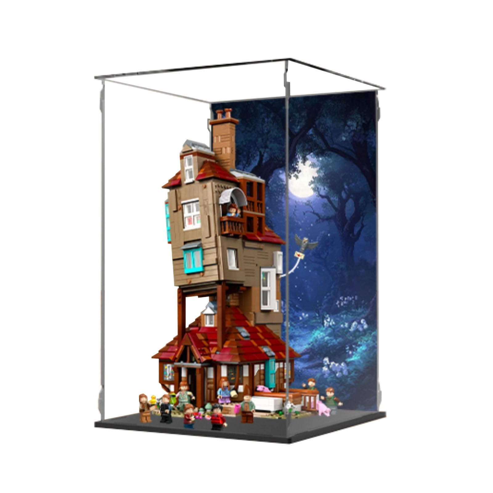SUNHON Figures Display Box (76437) - 32x32x52cm Acrylic Background B