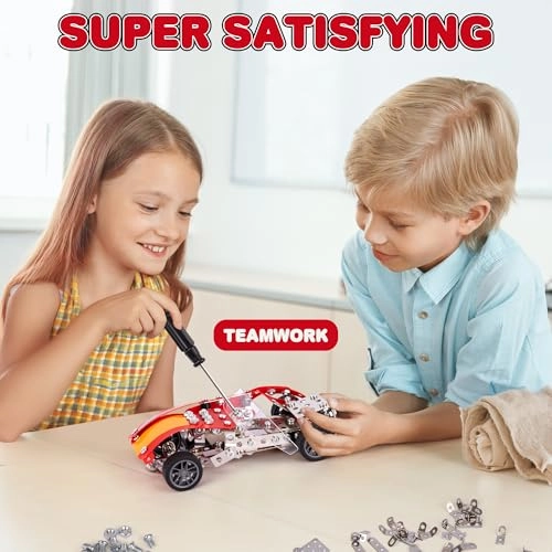 Metal Model Car Building Kit - 230 pcs