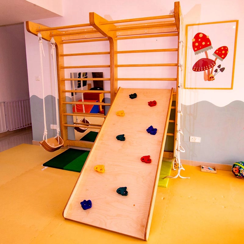 Double Swedish Wall - With Climbing Ramp 200 x 220 cm