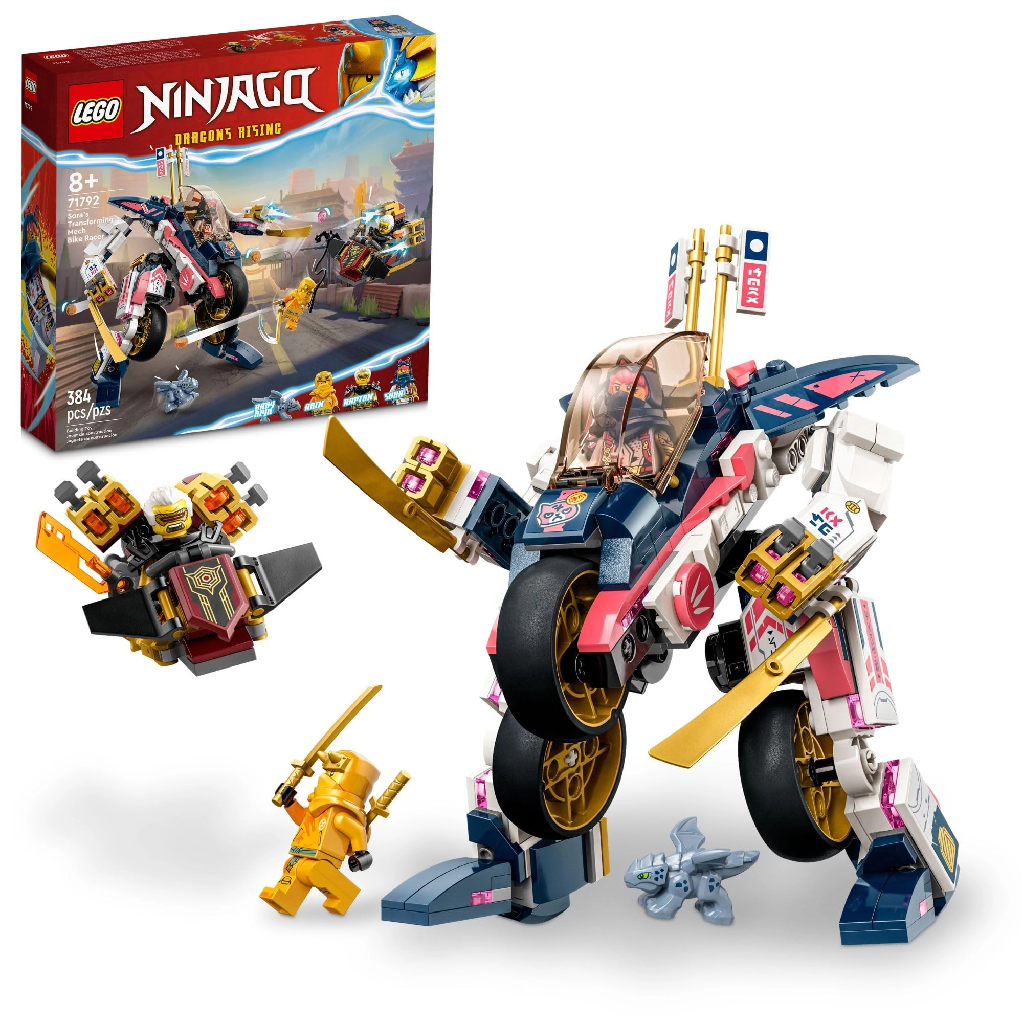 LEGO NINJAGO Sora’s Transforming Mech Bike Racer (71792)
