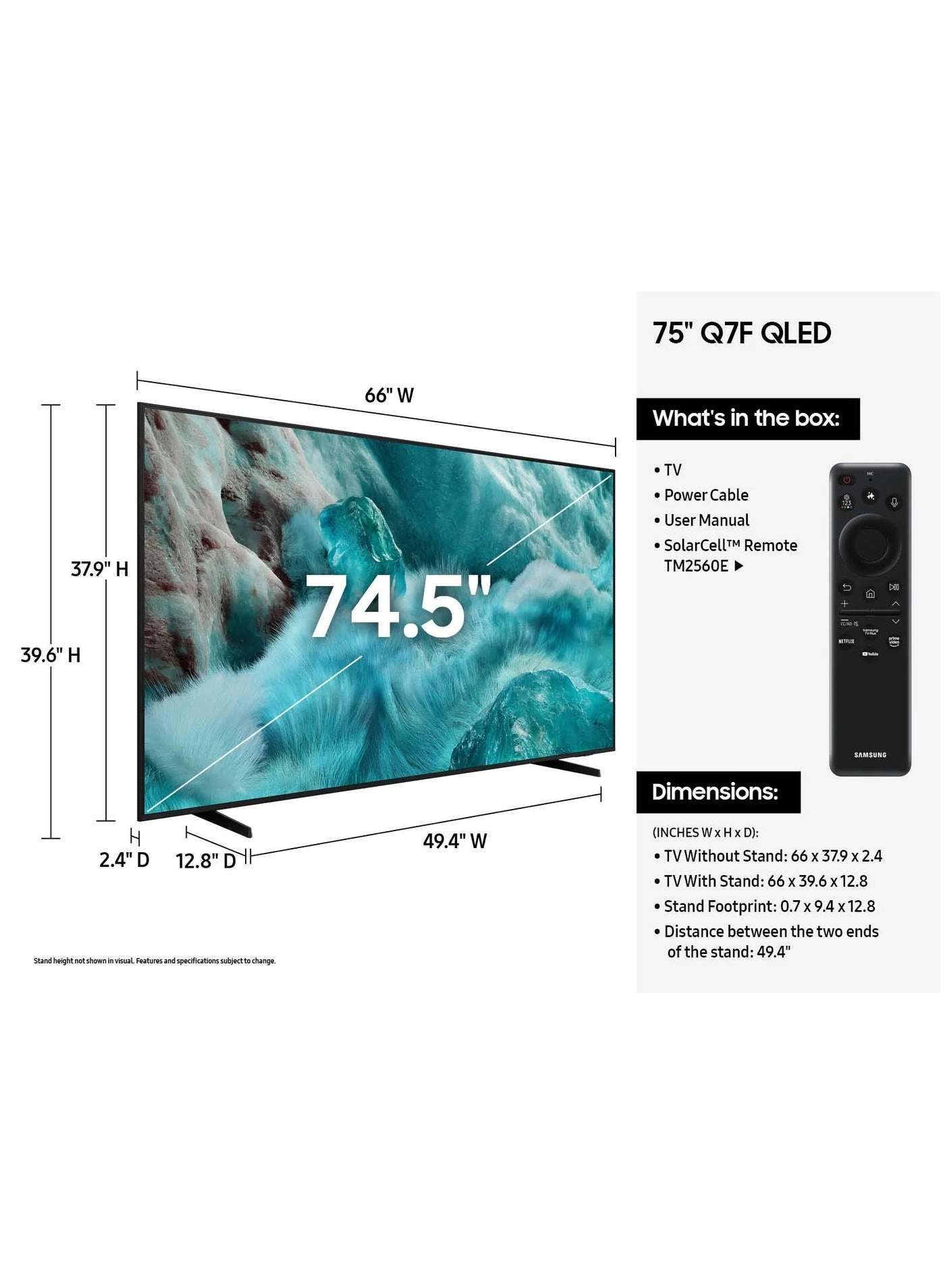 QA75Q7FAAUXEG - 75 in