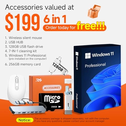 14 Inch Laptop 14-dq6015dx - 14'' N150 16GB DDR4 128GB UFS + 256GB Micro SD + 128GB USB