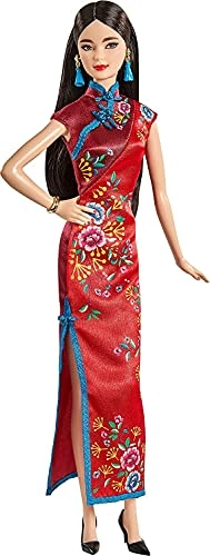 Lunar New Year Doll - Plastic red robe Ages 72+
