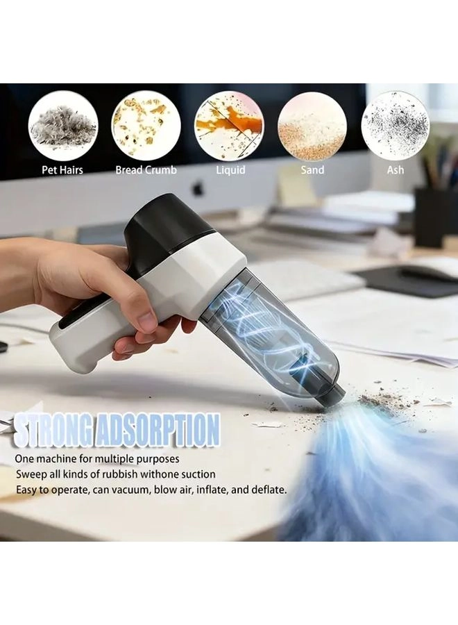 4-in-1 Wireless Handheld Vacuum Cleaner - 2000mAh