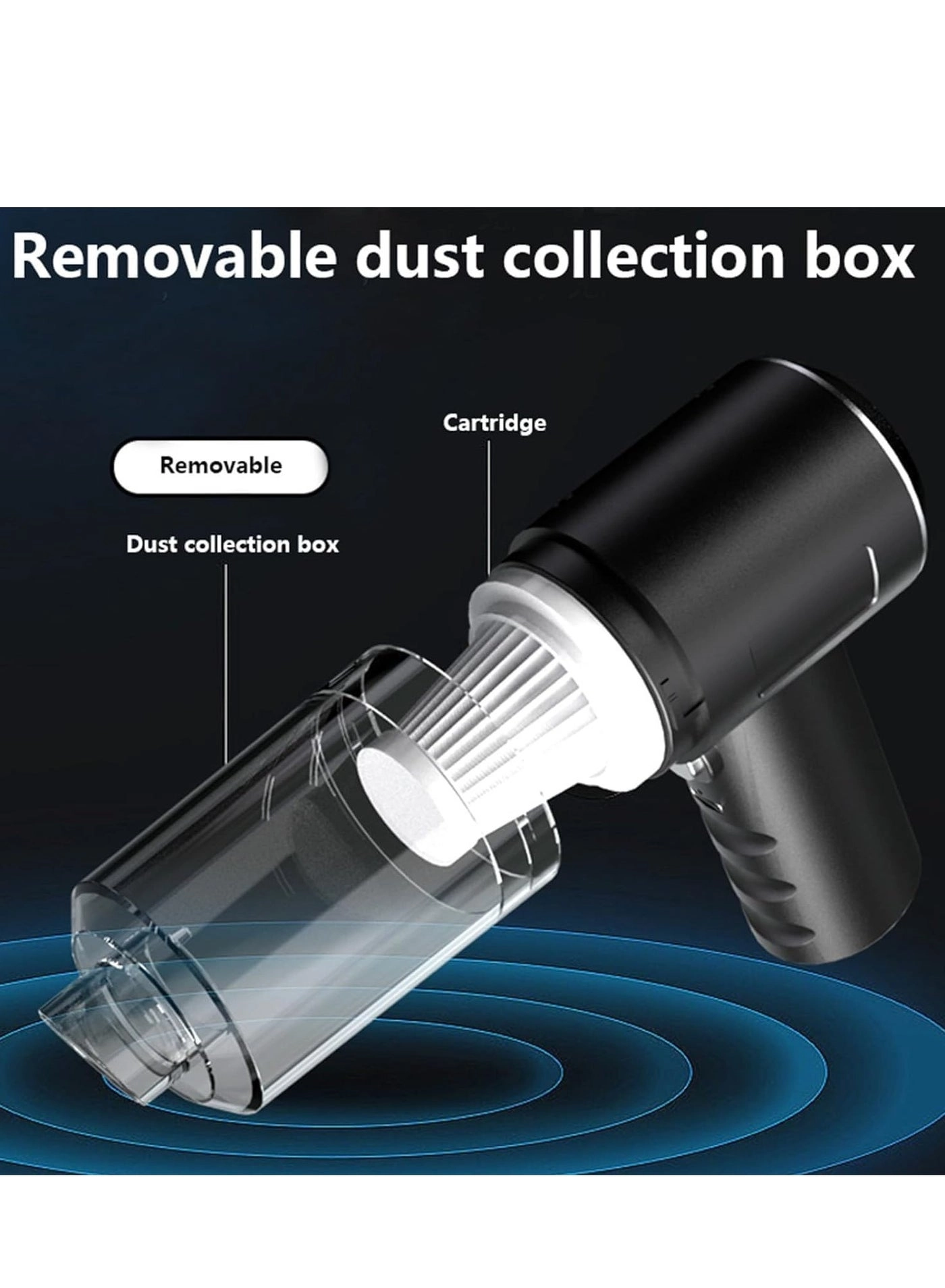 Cordless Handheld Car Vacuum Cleaner - 9000PA 120W HEPA