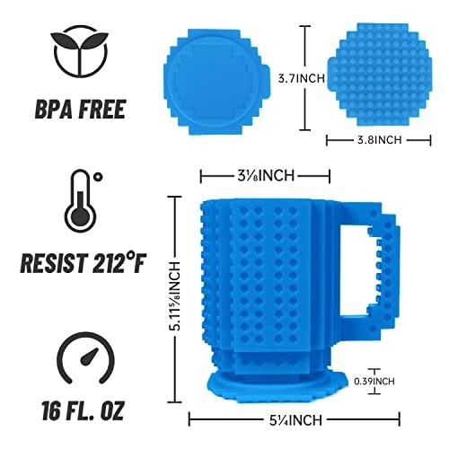 Build-on Brick Plastic Mug - 1 pcs - Santa - 350 ml