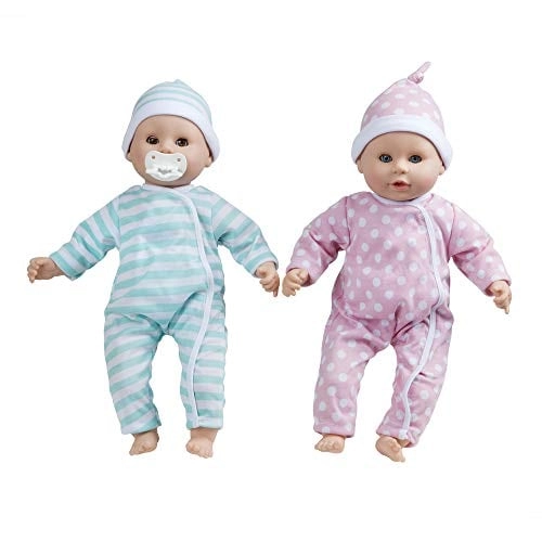 Melissa & Doug Luke & Lucy Twin Baby Dolls - 15-inch Boy and Girl Ages 18 months+