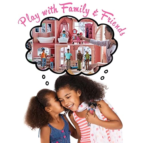 Sweet Li'l Family Dollhouse People - Set of 9 Plastic Ages 3+