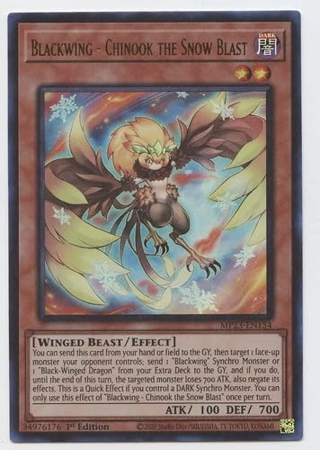 Yu-Gi-Oh! Blackwing Chinook The Snow Blast MP23-EN154 - English