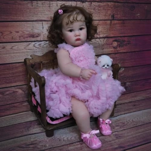 Lifelike Smile Reborn Baby Doll - 24 Inch Silicone Vinyl Gift Box