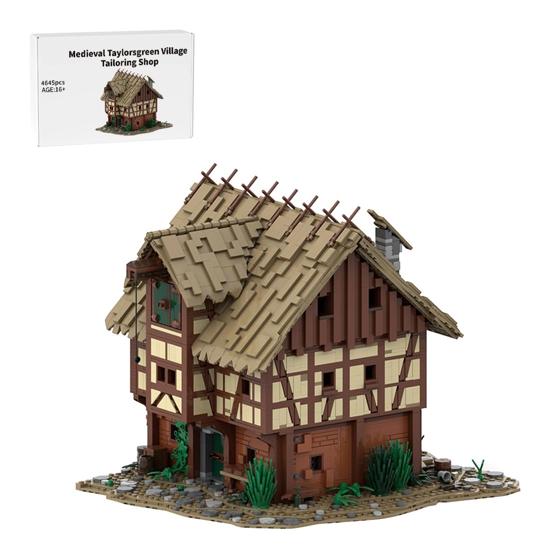 WOWOBONTOY Taylorsgreen Village Bread Shop (UJ14X17DH14C) - 4645 Piece Medieval