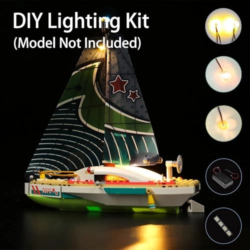 Lighting Kit for LEGO Stephanie's Sailing Adventure 41716 - ABS less than 5V
