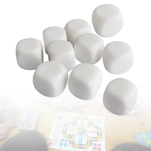 White Dices Cube - 10 pieces