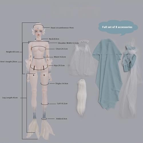 BJD Doll - 1/3 Polyvinyl Chloride Camille-blue Ages 15+