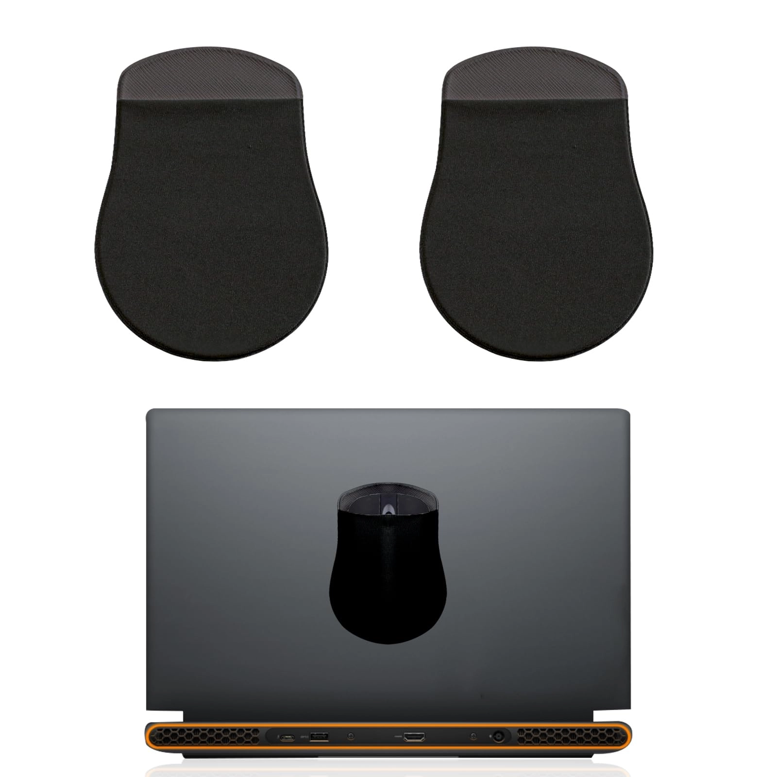 Betinyar Mouse Holder for Laptop - 2 Pack Gray