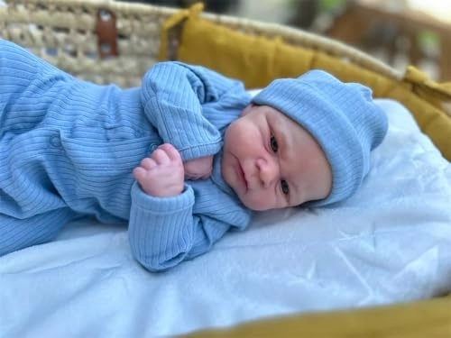 Reborn Baby Doll - 48 cm Silicone Baby Boy Ages 3+