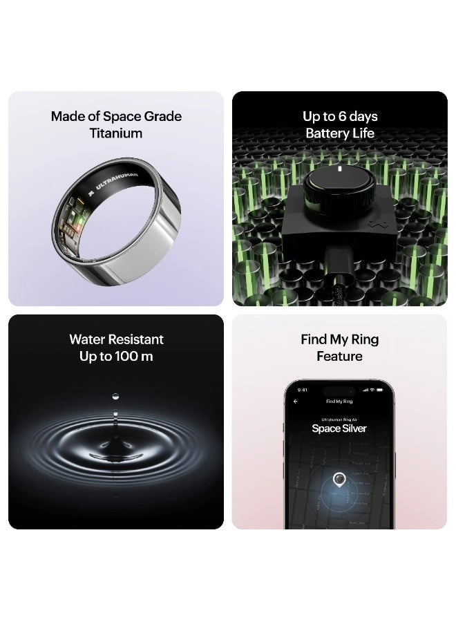 Ring AIR - Size 12 Space Silver