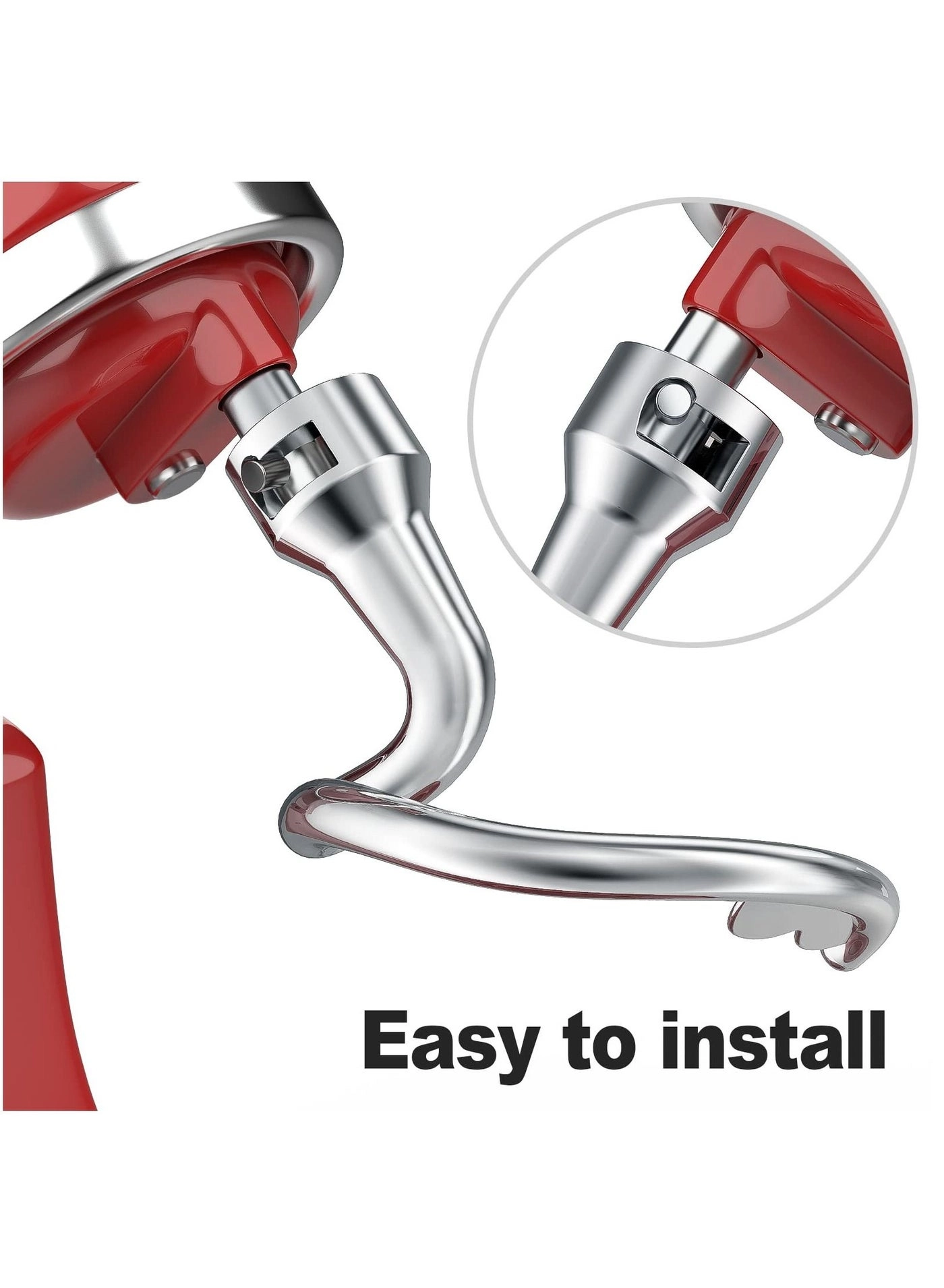Spiral Dough Hook - 4.5/5 Qt. 18/8 Stainless Steel