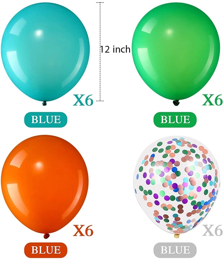 24-Pieces Latex Confetti Balloons - Father's Day