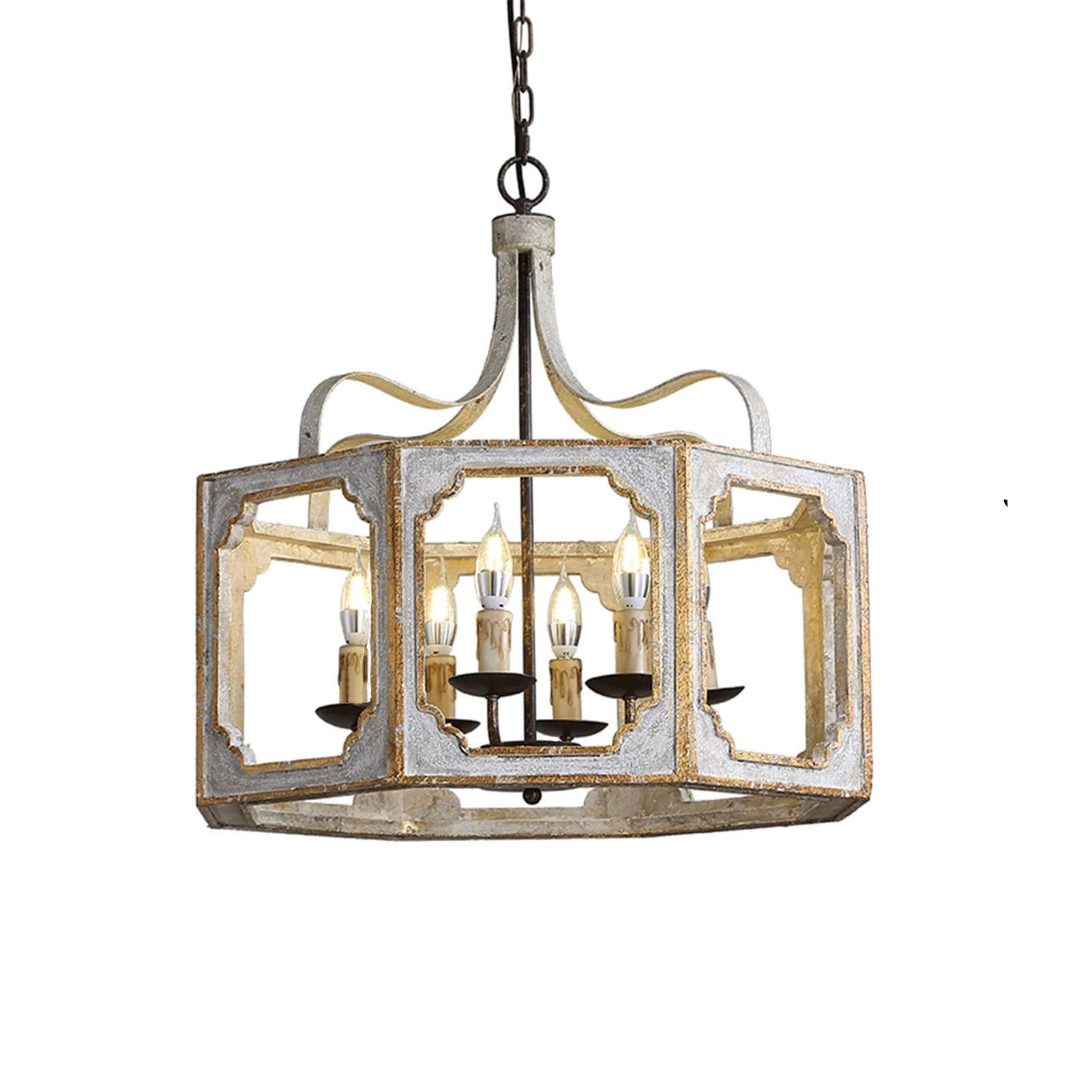 E14 American Style Vintage Chandelier - 100cm