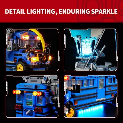 2.0 Light Kit - for Lego-Battle Bus Compatible with Lego Fortnite 77073