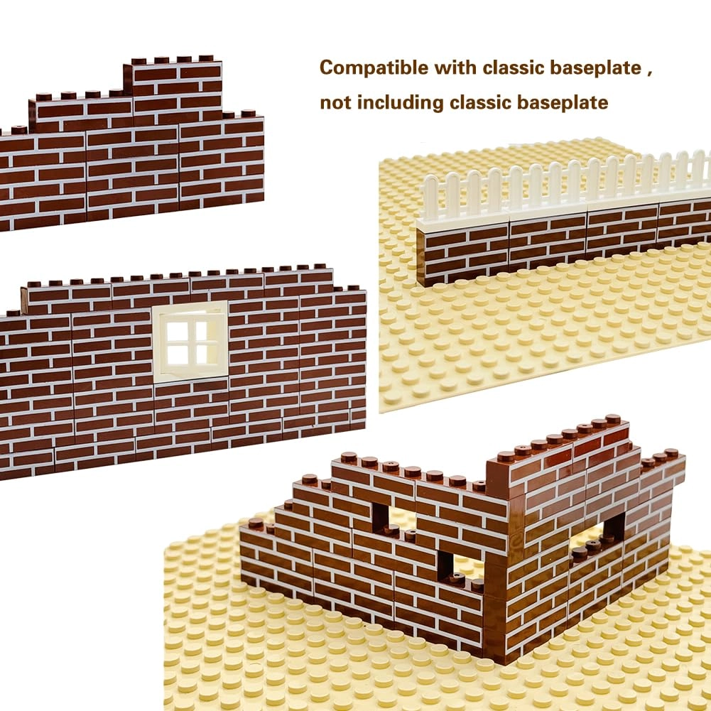 Classic Wall Building Bricks - 100 pcs