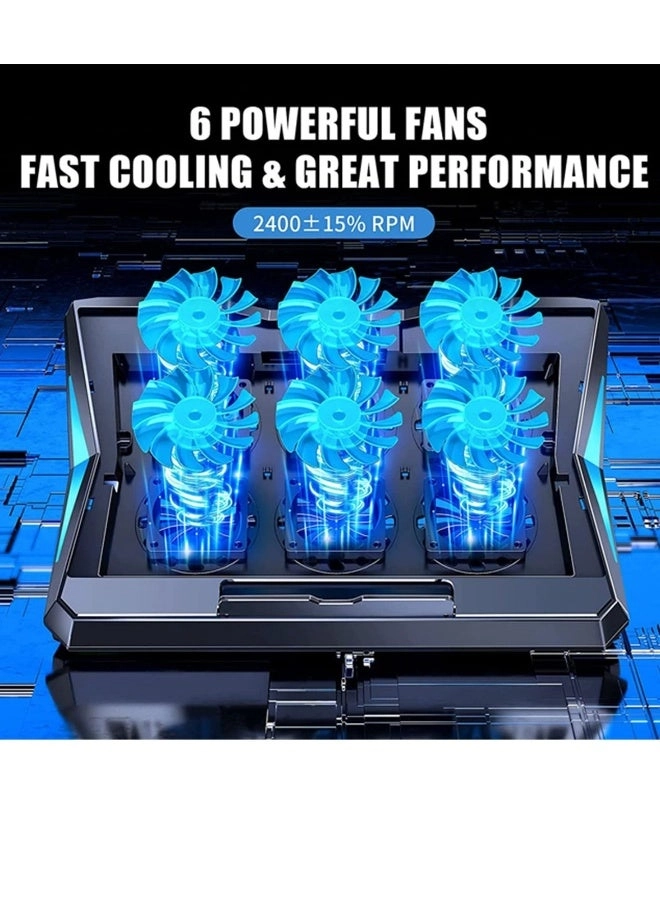 Laptop Cooling Pad - USB Powered Black/Blue