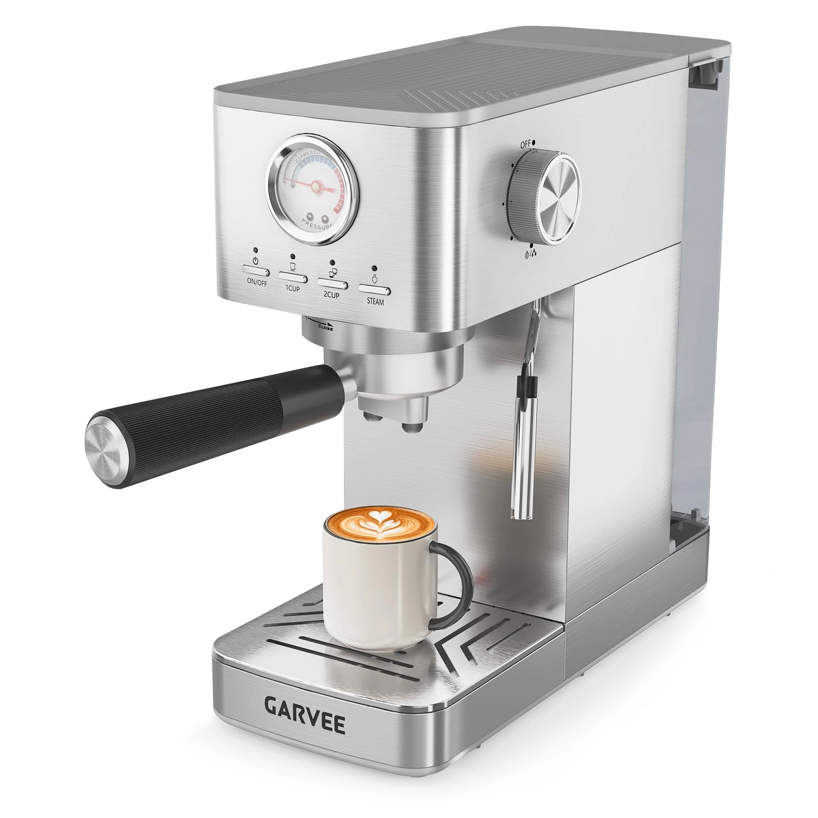 GarveeHome Espresso Machine - Semi-Automatic 1.4 L Removable Tank