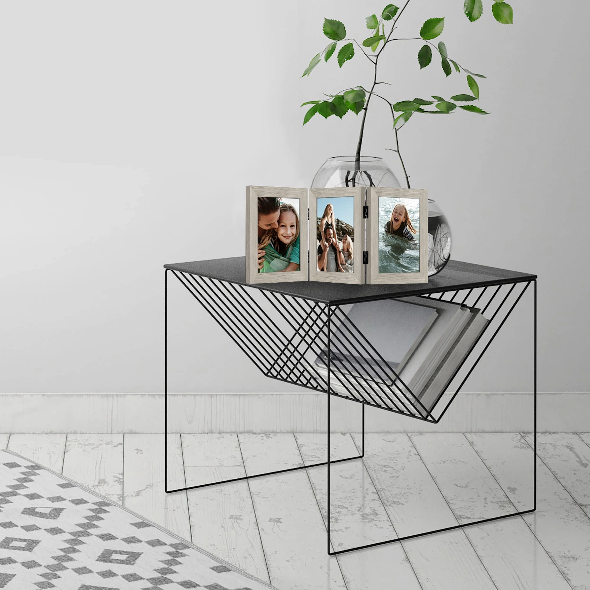 Hinged 3 Picture Frame - 5X7