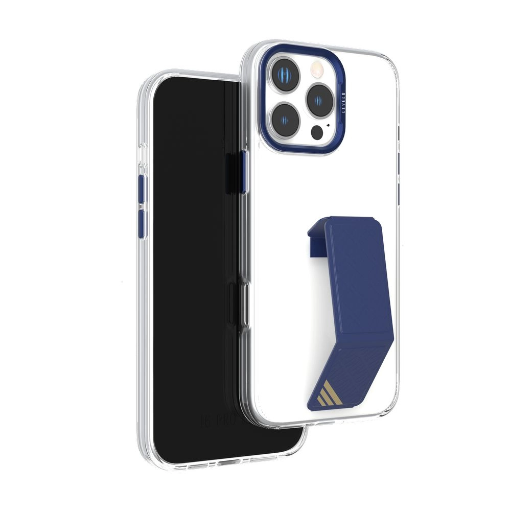 LEVELO Morphix Clara Grip Case - Hybrid material with MagSafe for iPhone 16 Pro