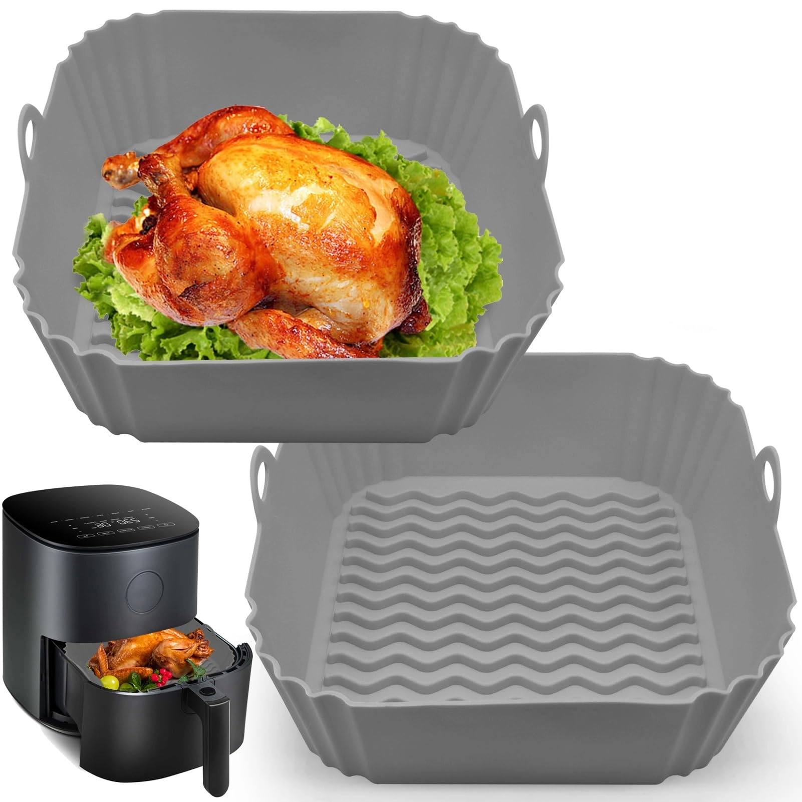 GWY Air Fryer Silicone Liner - Silicone 2 Pack