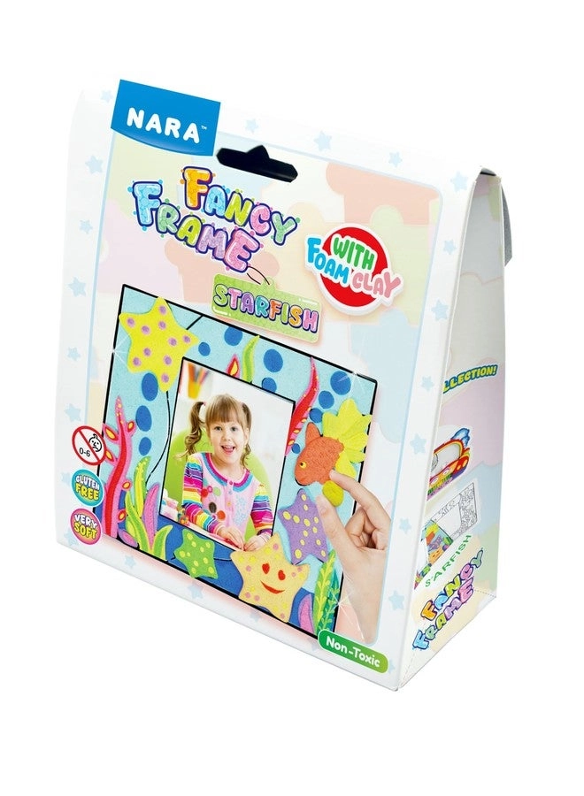Nara Fancy Frame - Starfish Design DIY Kit 5 Foam Clay Colours
