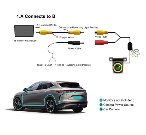 Reversing Camera - Night Vision wired 1920x1080P