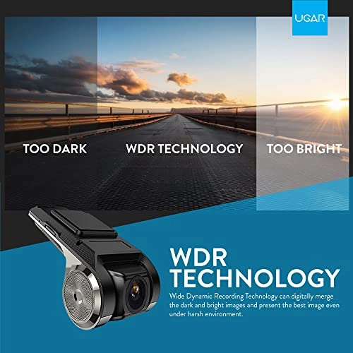 UGAR UD2 Car DVR Camera Driving Recorder Video Recorder Compatible with Android Head Units
