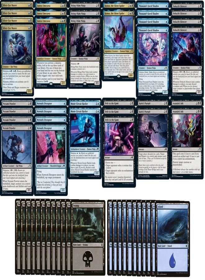 Magic The Gathering: Dimir Ninja Deck - Blue Black Modern Legal 60 Card