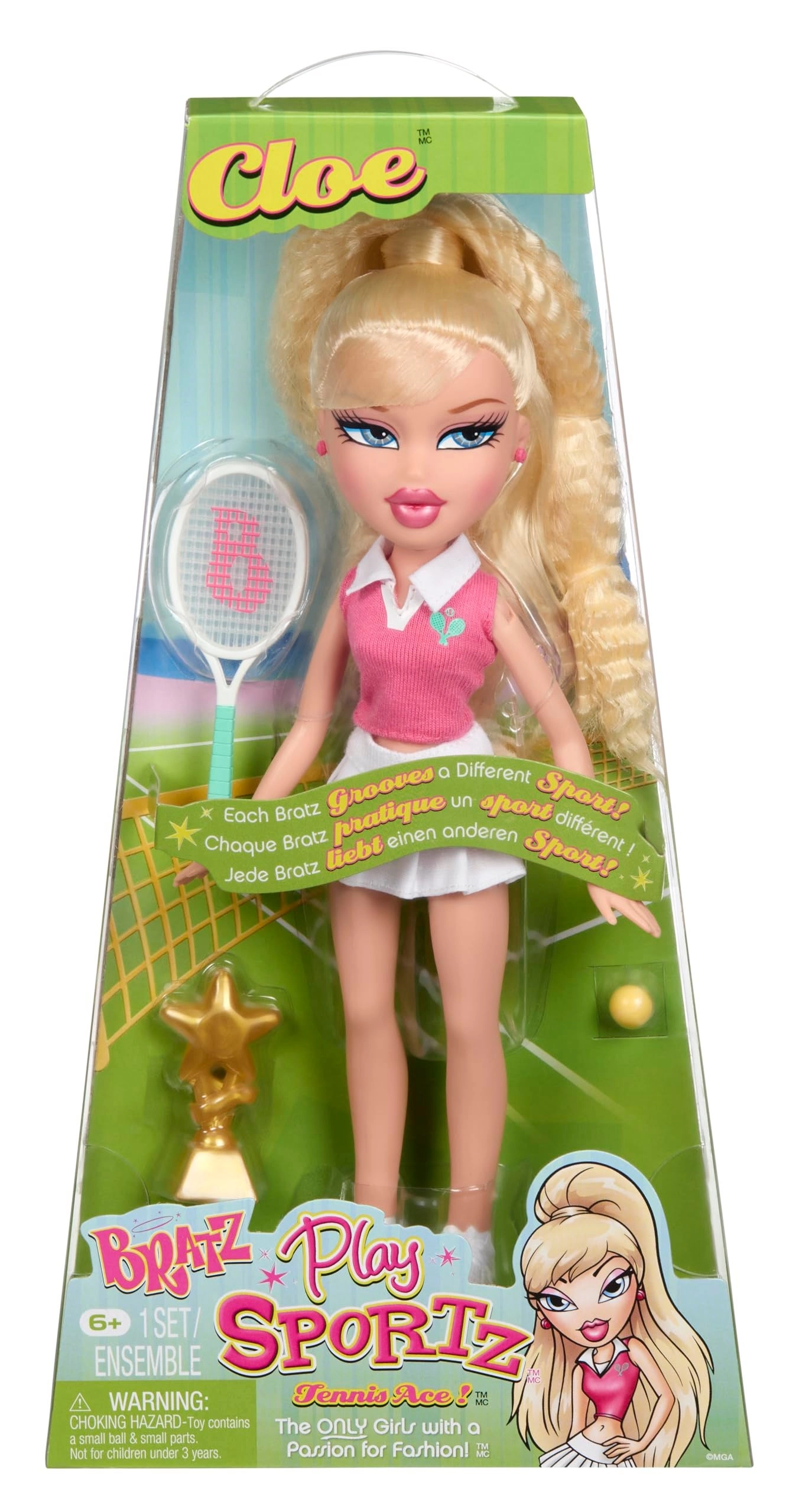 Bratz Cloe Fashion Doll - Play Sportz Tennis
