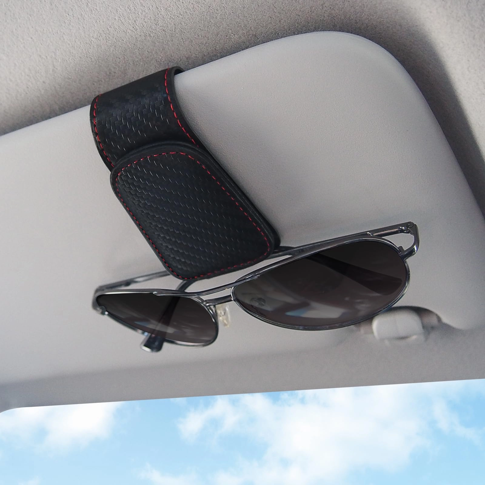 TCJJ Sunglasses Holders for Car Visor