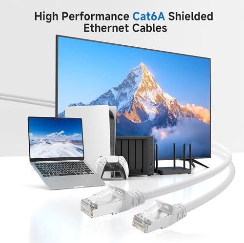 Cat 6A Ethernet Cable - 5ft Pack