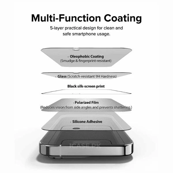Premium Privacy Screen Protector iPhone 14 Pro Max - EasyFrame Supreme Clarity