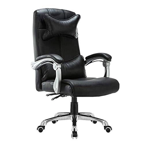 Desk Chair - PU Leather Brown High Back