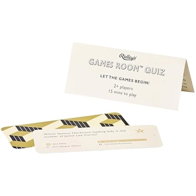 CELEBRITY TRIVIA - AGES 96+ 140 QUIZ CARDS