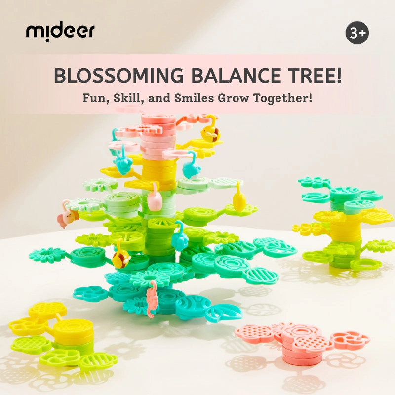 Floral Balancing Blocks - 82pcs