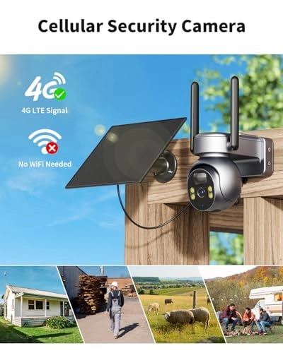 4G LTE cellular security camera 2K