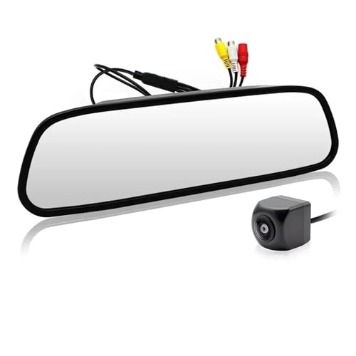 Car Mirror Monitor - 5 inch 800 x 480 pixels + Rear View Camera - 170 Angle Night vision